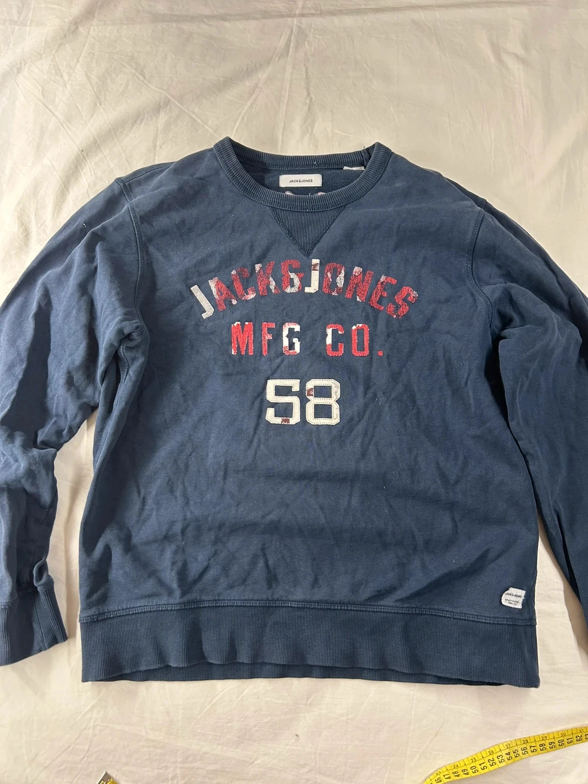 Pull à ras de cou bleu marine jack & jones taille L